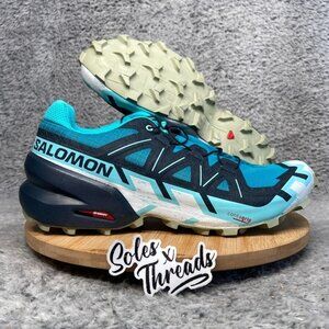 Salomon Speedcross 6 Trail Running Shoes Size 9.5 Women Blue 474662